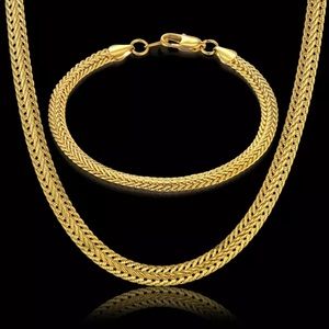 18k gold plated set